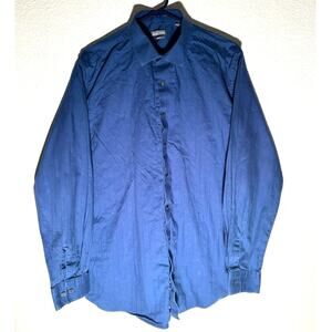 Kenneth Cole Blue Button-Up Shirt - Men's 17 1/2
